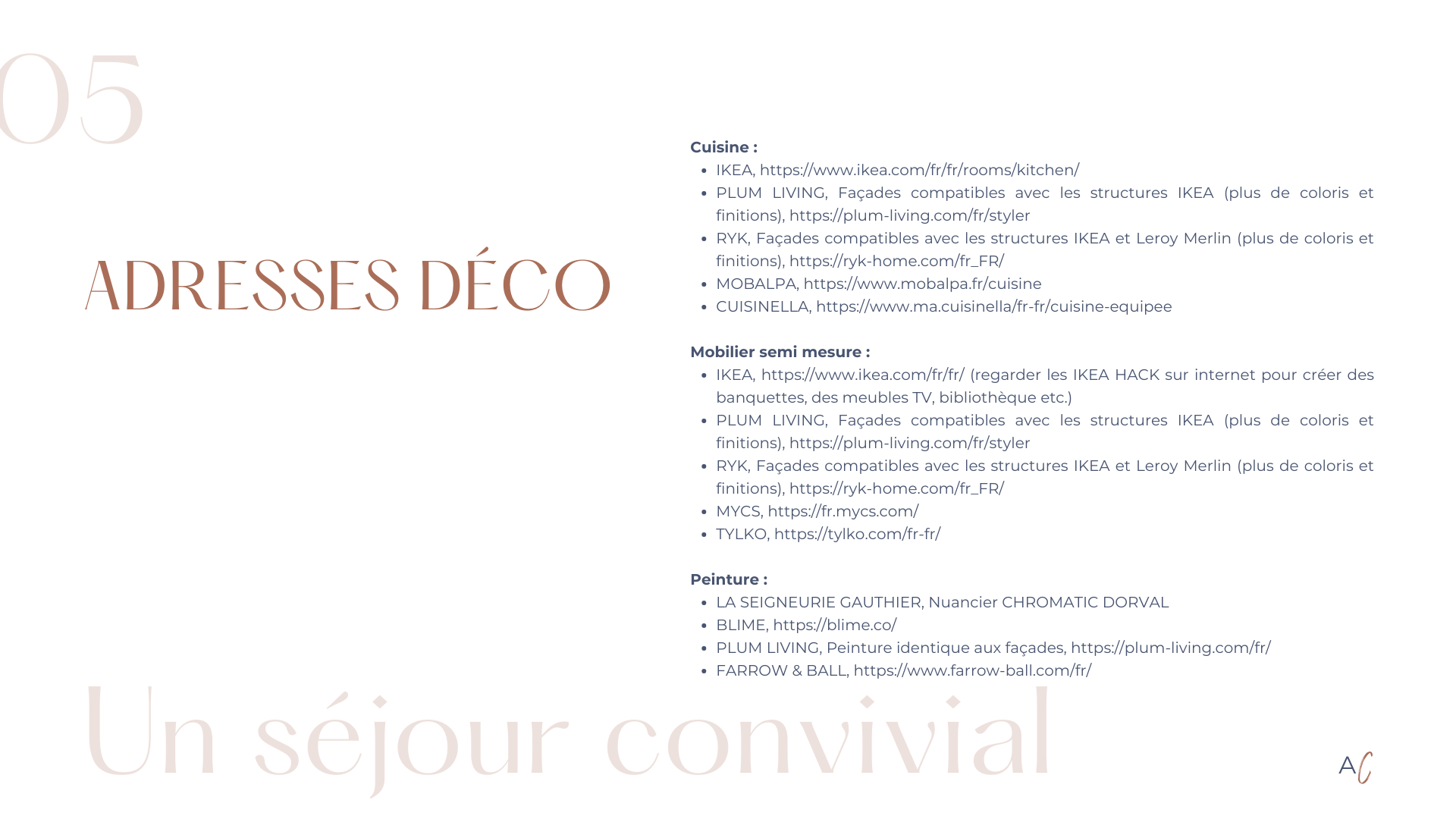Atelier conseil en décoration d'intérieur avec votre architecte d'intérieur, exemple de compte-rendu, adresses déco Atelier conseil en décoration d'intérieur avec votre architecte d'intérieur, exemple de compte-rendu, adresses pour shopping déco et matériaux