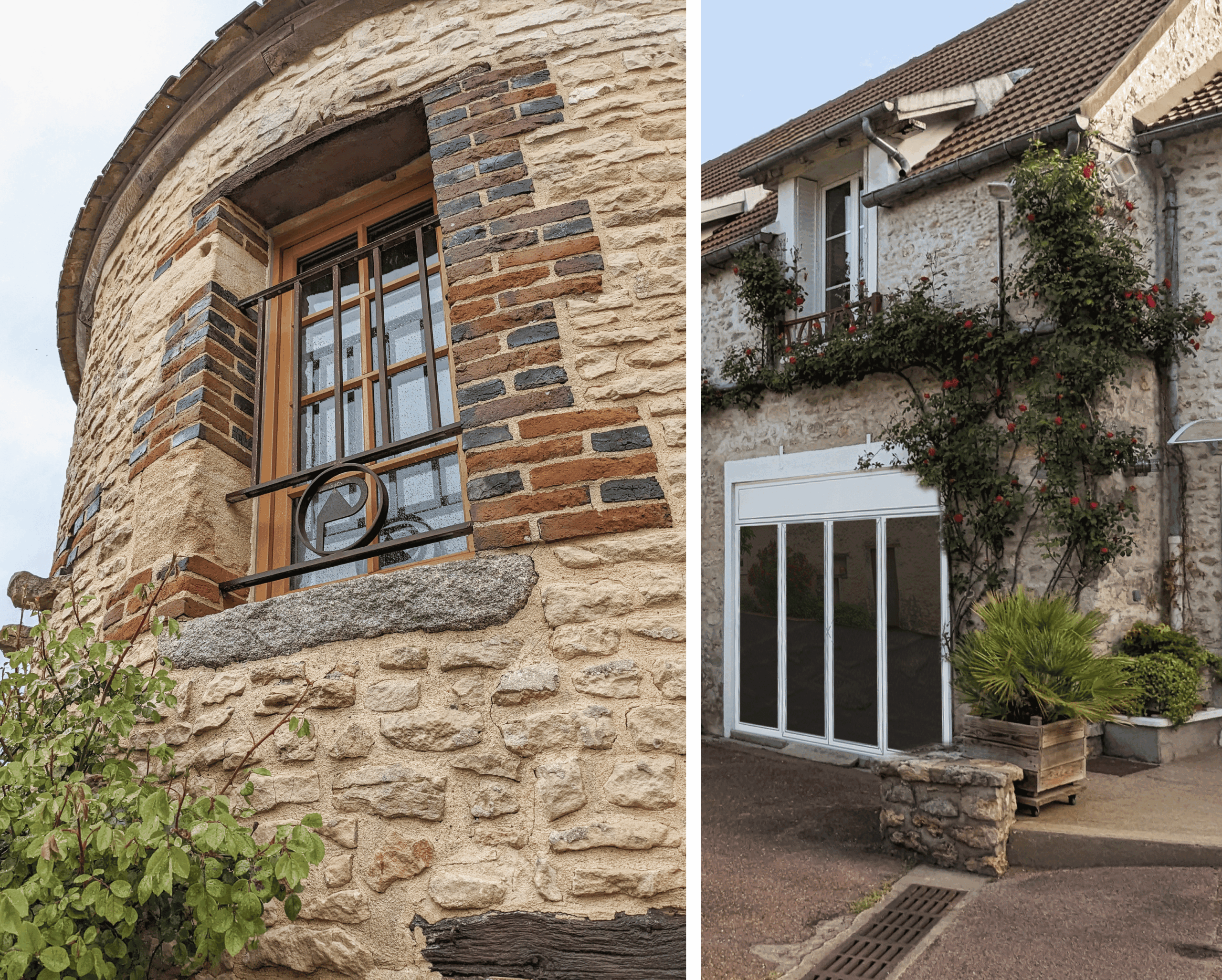 Déclaration de travaux, dossier pour la réhabilitation d'un ancien pigeonnier et remplacement de la baie vitrée d'une maison de campagne Déclaration de travaux, dossier pour la réhabilitation d'un ancien pigeonnier au Merlerault dans le Perche normand, et remplacement de la baie vitrée d'une maison de campagne à Chalo-Saint-Mars, en Essonne